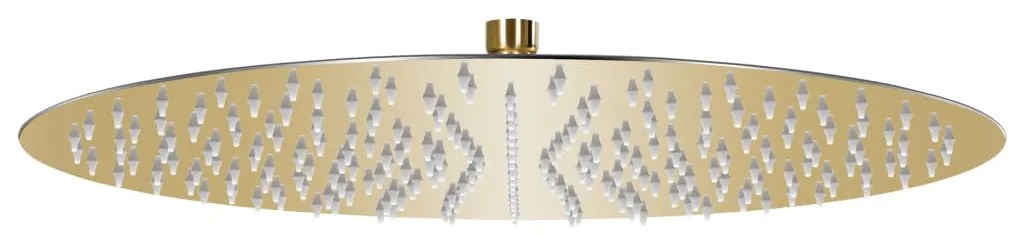 Κεφαλή Nτους Βροχή Στρογγυλή Χρυσή 40 εκ. από Ανοξείδωτο Ατσάλι