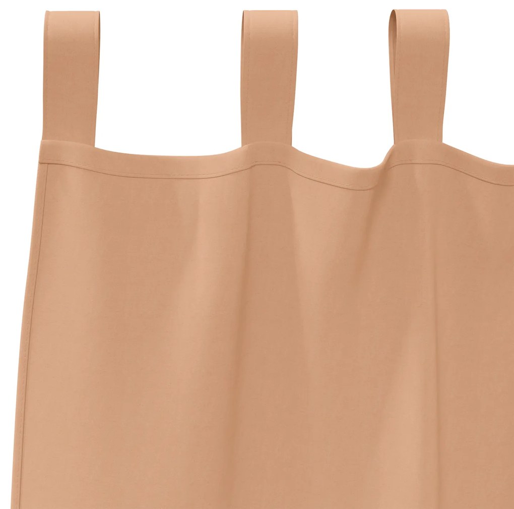 vidaXL Κουρτίνες 2 pcs Ανοιχτό καφέ 245 x 140 εκ. Πολυεστέρας