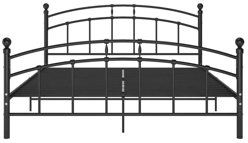 vidaXL Πλαίσιο Κρεβατιού Μαύρο 160 x 200 εκ. Μεταλλικό