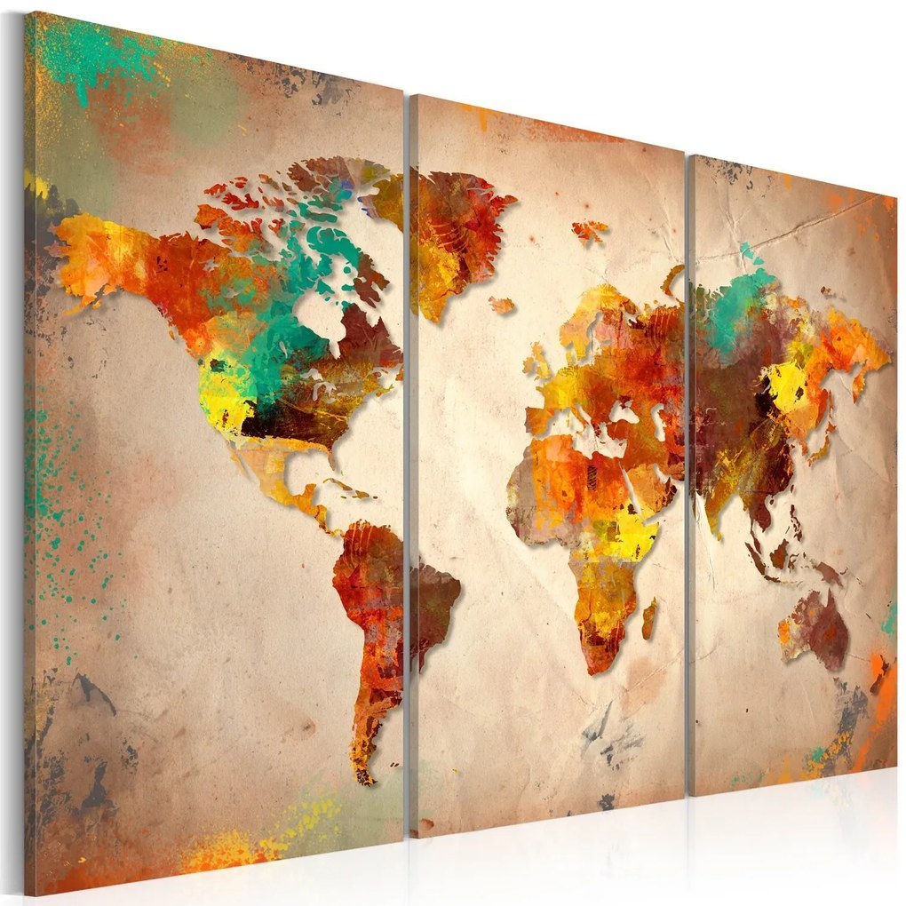 Πίνακας - Painted World - triptych 60x40