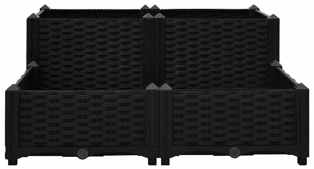 vidaXL Ζαρντινιέρα 80 x 80 x 38 εκ. από Πολυπροπυλένιο