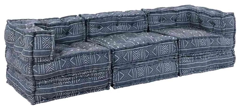 vidaXL Μαξιλάρι 3 pcs Μπλε 70 x 70 x 54 εκ Πολυεστέρας