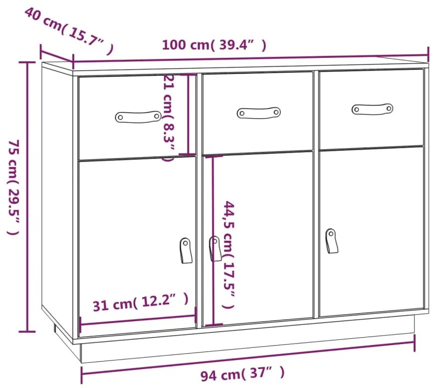 ΝΤΟΥΛΑΠΙ 100X40X75 ΕΚ. ΑΠΟ ΜΑΣΙΦ ΞΥΛΟ ΠΕΥΚΟΥ 820147