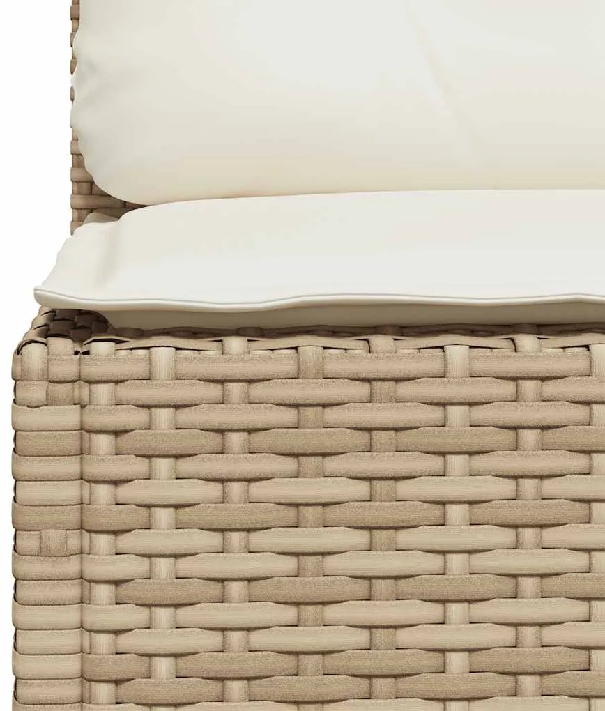 vidaXL Σαλόνι Κήπου Σετ 11 τεμ. Μπεζ Συνθετικό Ρατάν με Μαξιλάρια