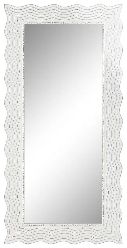 Τοίχο καθρέφτη Home ESPRIT Λευκό Μαρινάτος Scandi 89 x 2,5 x 178 cm