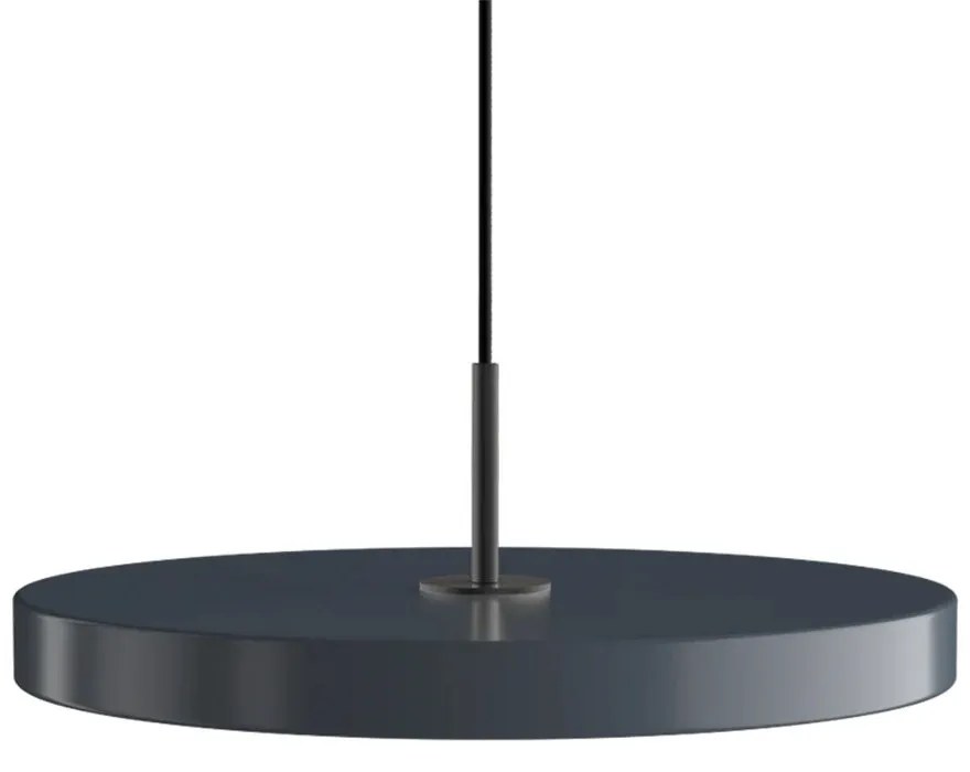 Φωτιστικό Οροφής Asteria Plus Medium Black 2561C4173 Φ43x14cm Led 1600lm 28W 2400-3000k Anthracite Umage