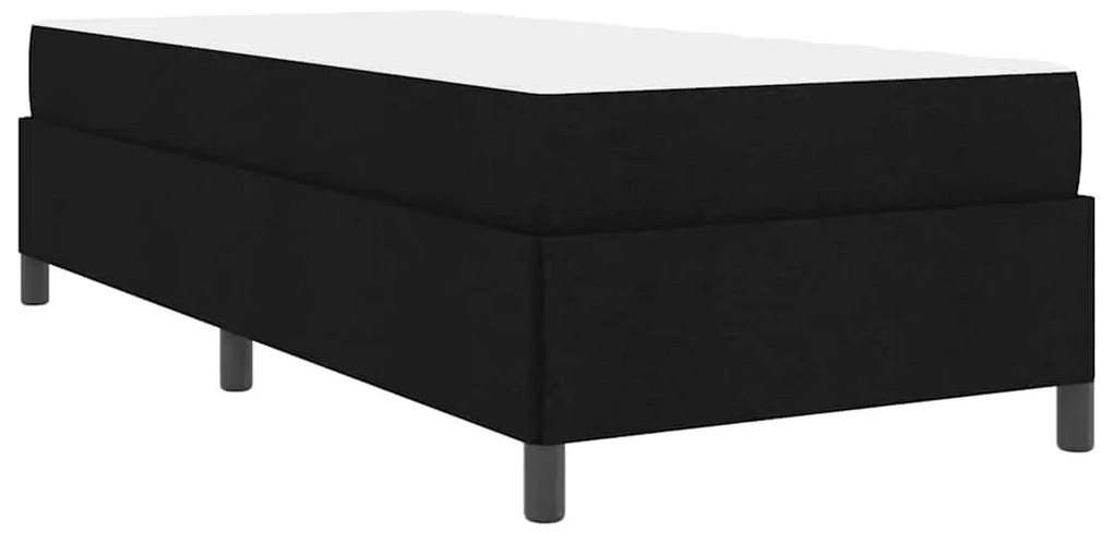 vidaXL Κρεβάτι με ελατήρια Μαύρο 90 x 190 cm