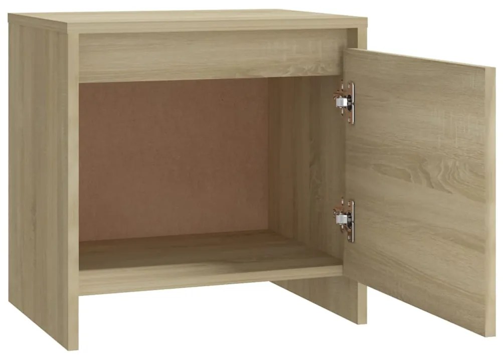 vidaXL Κομοδίνο Sonoma Δρυς 45x34x44,5 εκ. από Επεξεργασμένο Ξύλο