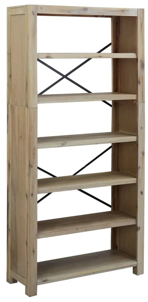 vidaXL Βιβλιοθήκη με 6 Επίπεδα 80x30x170 εκ. Μασίφ Ξύλο Ακακίας