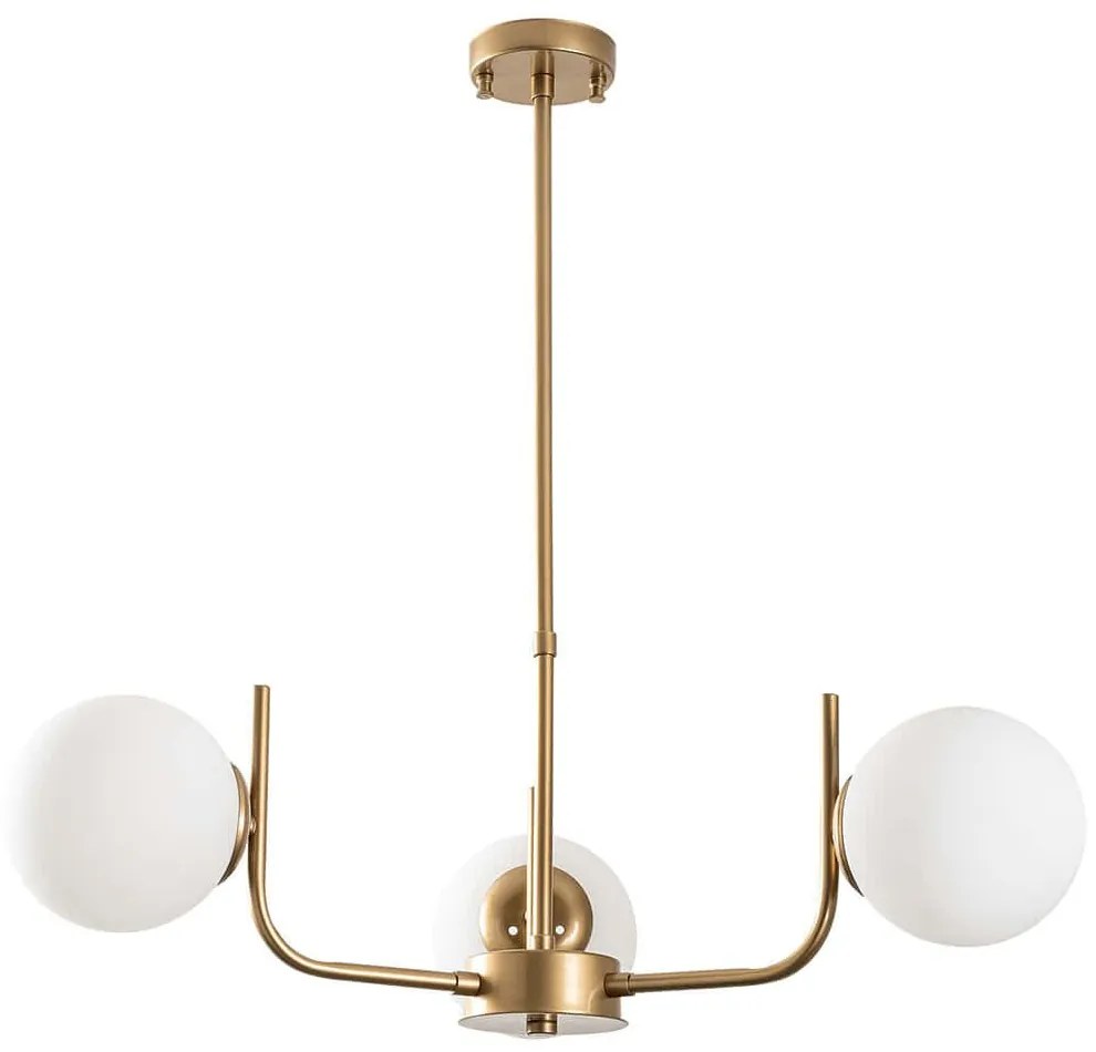 Φωτιστικό Οροφής Antler 521SHN3499 Φ53x70cm 3xE14 40W Gold Opviq