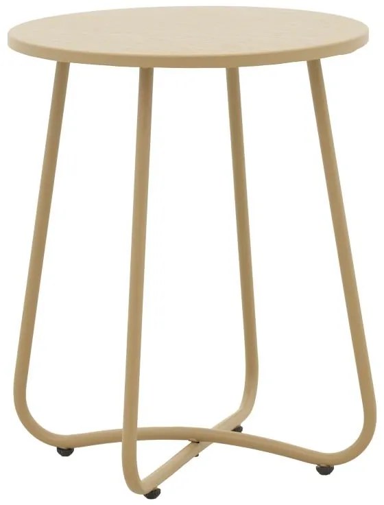 Τραπέζι Bramwell μέταλλο μπεζ Φ40x50εκ 40x40x50 εκ.