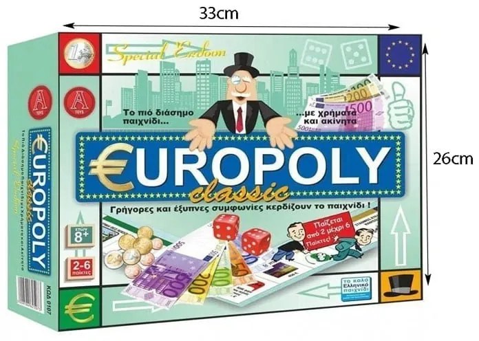 Επιτραπέζιο Παιχνίδι Europoly classic ΝΟ.0107 – Board game