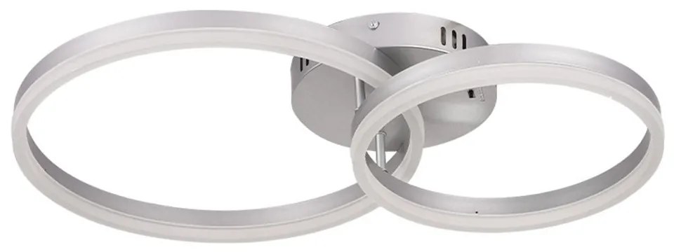 Φωτιστικό Οροφής 6094-B Led Dimmable Φ70cm 4500Lm 45W 3CCT Silver Inlight