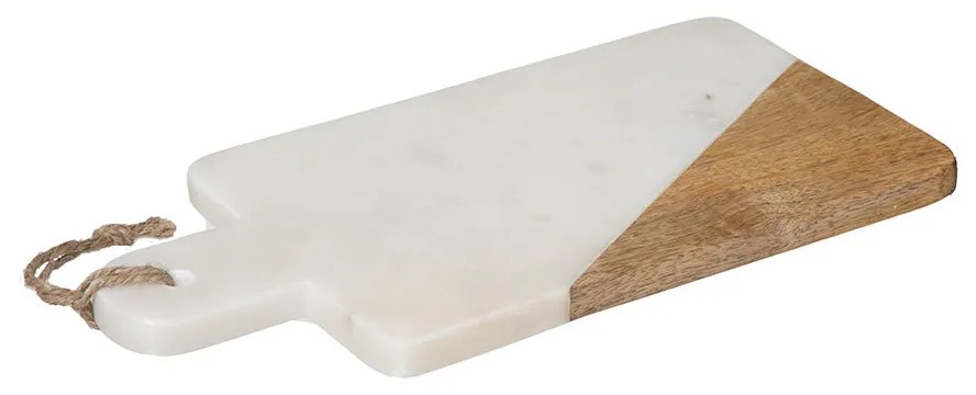 Πλατώ Σερβιρίσματος (15x30) S-D White Marble 173702A