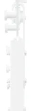 vidaXL Συρόμενη Πόρτα με Σετ Υλικών Λευκή 73.5x211 cm Στερεό Ξύλο Πεύκο