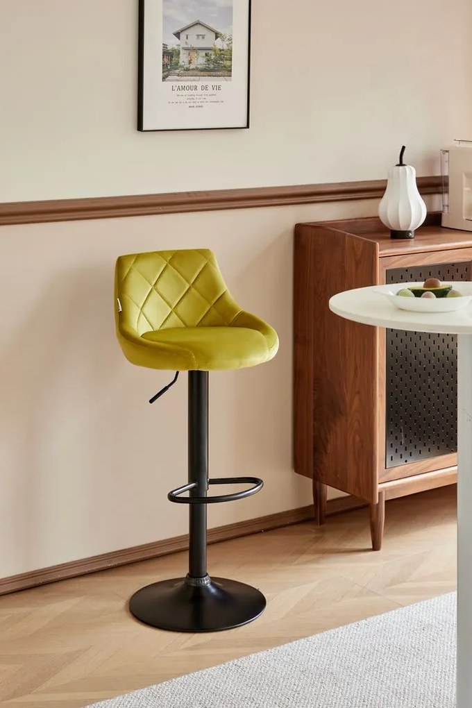 Σκαμπό μπαρ Velluto-Ladi (2) τεμάχια