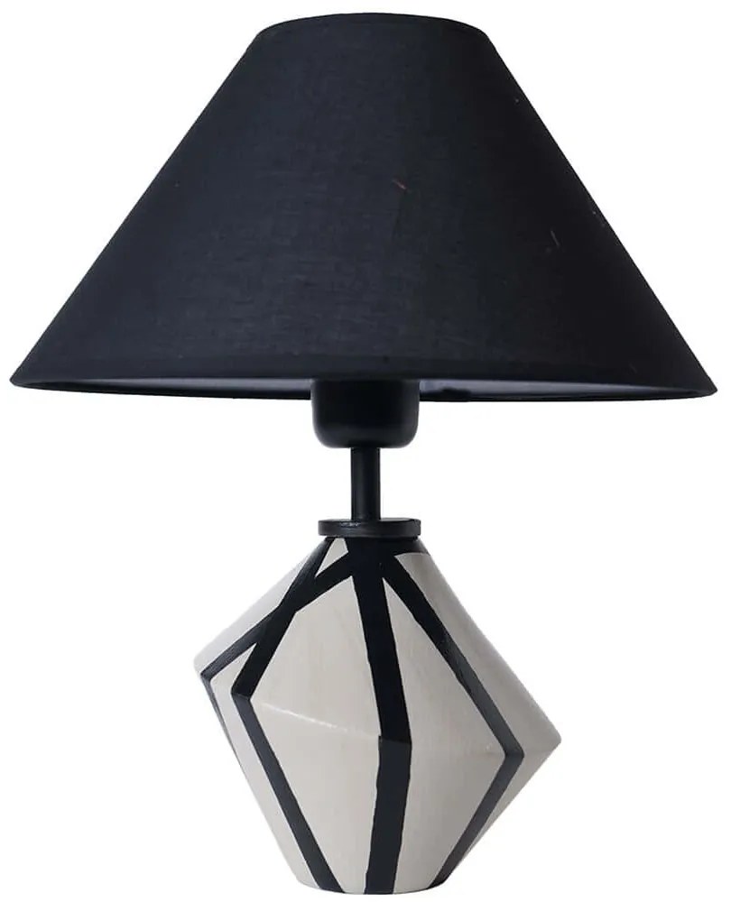 Φωτιστικό Επιτραπέζιο 687HMY2291 30x37cm E27 40W Beige-Black Opviq