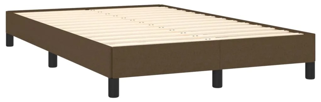 Κρεβάτι Boxspring με Στρώμα Σκούρο Καφέ 120x190 εκ Υφασμάτινο 3269660