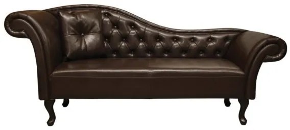 ΑΝΑΚΛΙΝΔΡΟ T.CHESTERFIELD NIOVI HM3007.01 PU ΣΚ.ΚΑΦΕ-ΜΑΥΡΑ ΠΟΔΙΑ 190x61x84Yεκ.