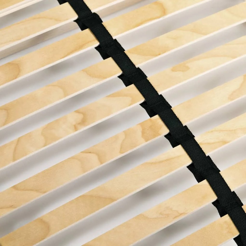 vidaXL Τελάρο Κρεβατιού με 28 Σανίδες &amp; 7 Ζώνες 120 x 200 εκ.