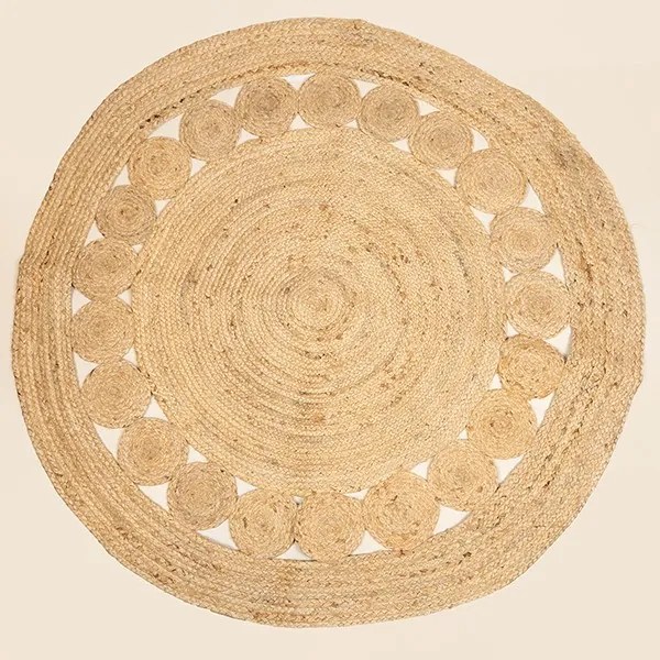 Χαλί Jute Στρογγυλό 120εκ. Natural ESTHETI 817-40001