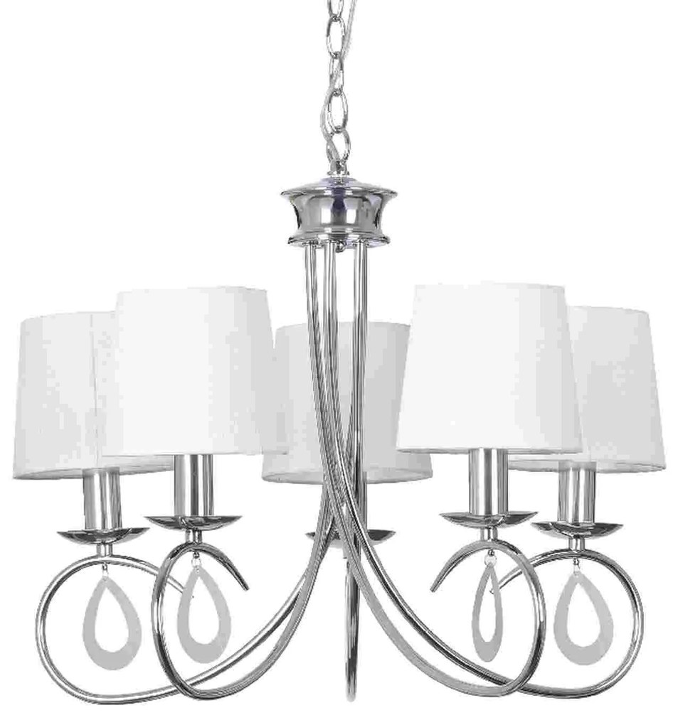 Φωτιστικό Οροφής Textile TNK81490CR5P White Metal, Fabric