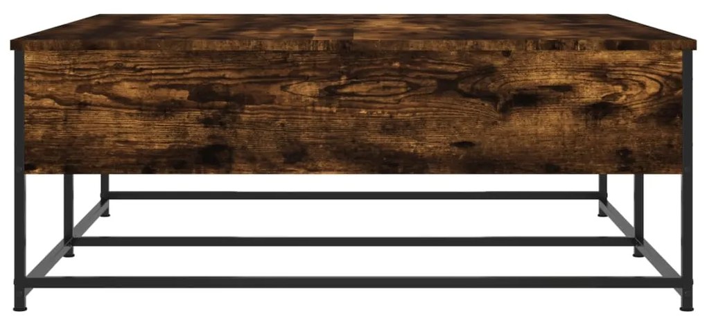 vidaXL Τραπεζάκι Σαλονιού Καπνιστή Δρυς 100x99x40 εκ. Επεξεργ. Ξύλο
