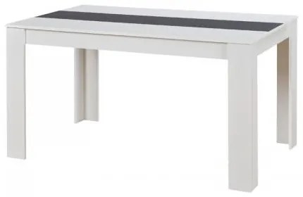 ΤΡΑΠΕΖΙ DOMUS WHITE/BLACK-GREY WOOD 135x80.5x74.5εκ 11008795