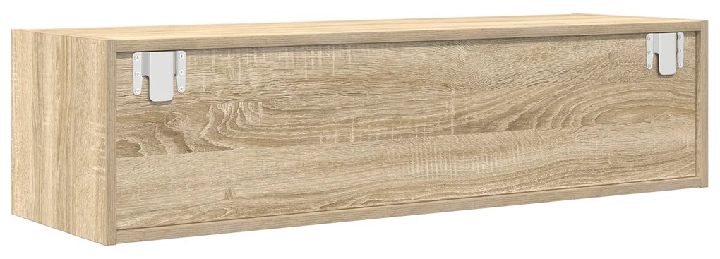 vidaXL Κομοδίνο ΤV Σομιέ Καρυδιά 100x31x25,5 εκ. Επεξεργασμένου Ξύλου