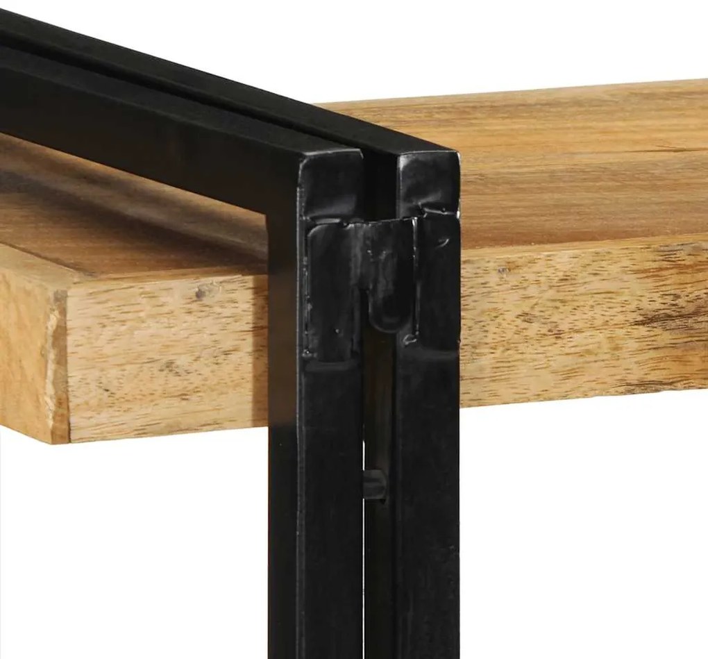 Ράφι τοίχου 110x33x45 cm Στερεό ακατέργαστο ξύλο Mango - Καφέ