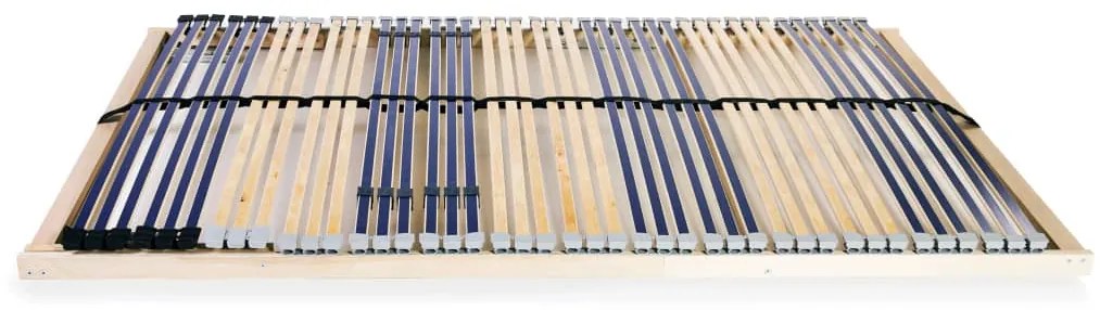 vidaXL Τελάρο Κρεβατιού με 42 Σανίδες & 7 Ζώνες 120 x 200 εκ.