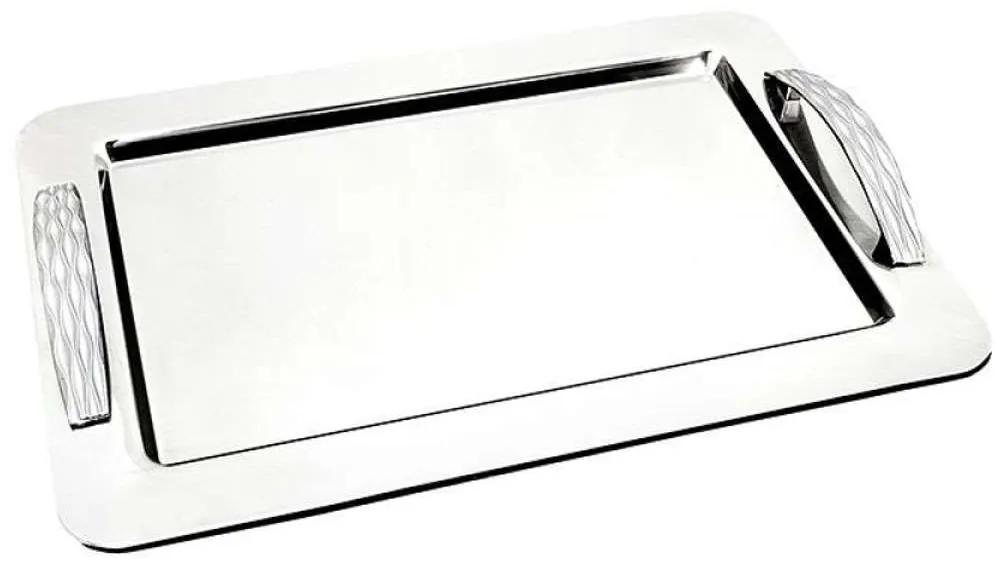 Δίσκος Σερβιρίσματος SED3005043 42,5x31,5cm Silver Oriana Ferelli® Ανοξείδωτο Ατσάλι