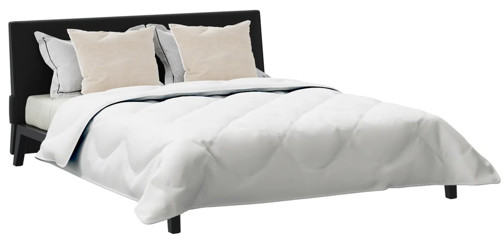 vidaXL Πάπλωμα με μαξιλάρι 3 pcs Λευκό 240 x 200 cm Μικροΐνες