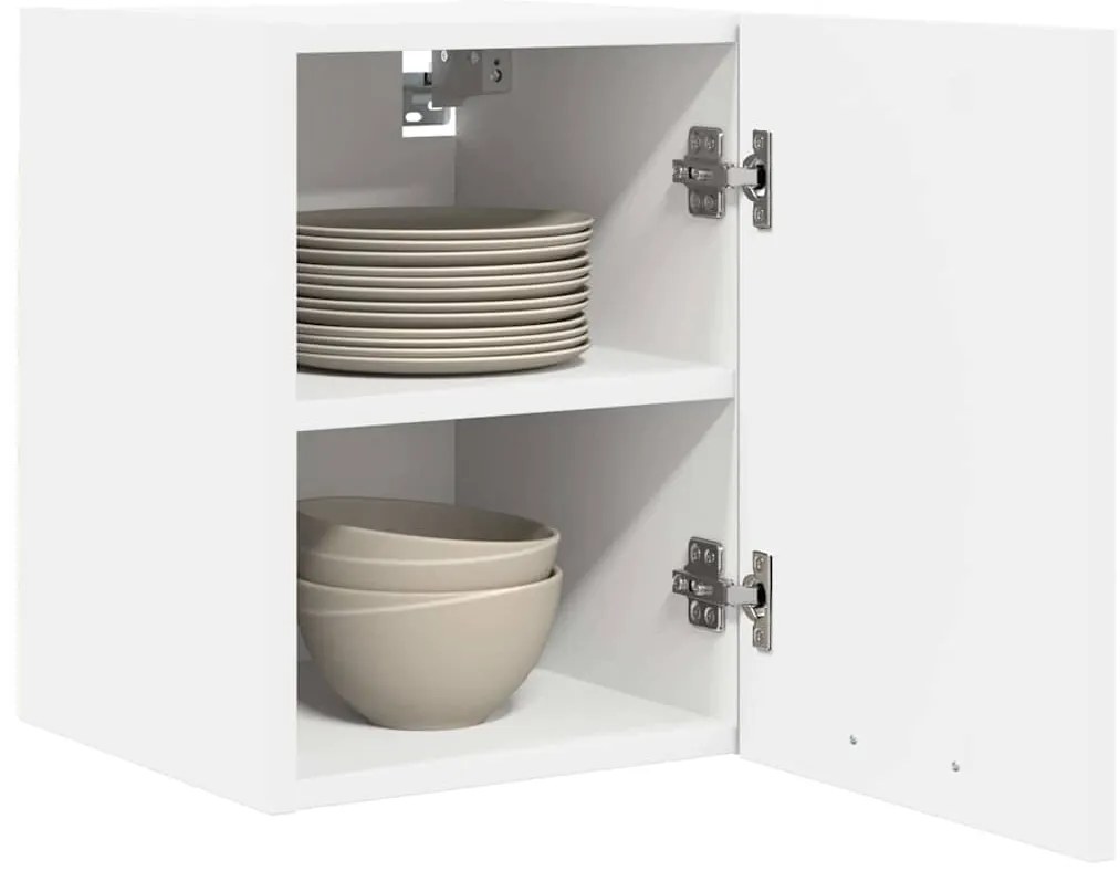 vidaXL Κρεμαστό ντουλάπι με πόρτα Riga 2 pcs Λευκό 30 x 31 x 40 εκ.