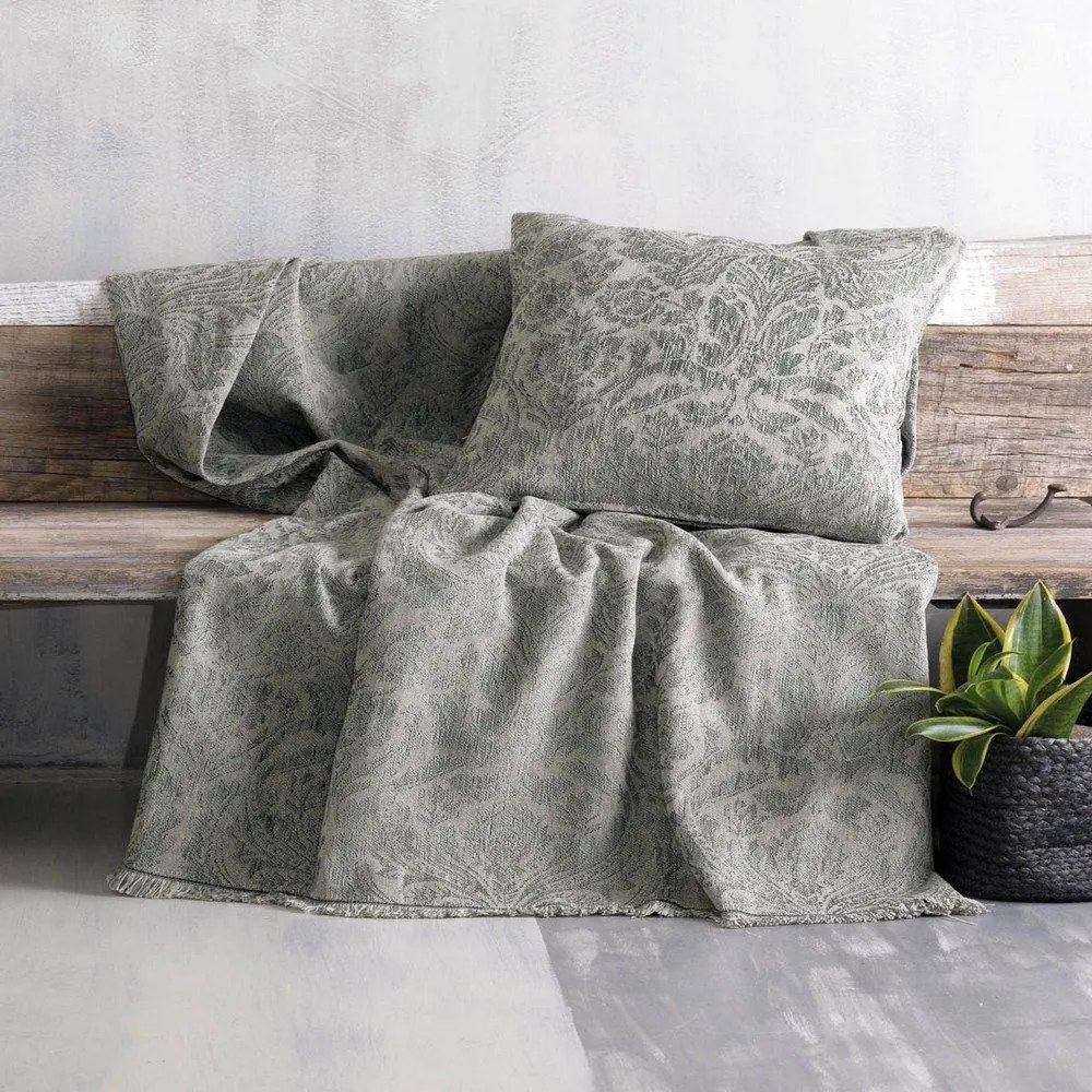 Ριχτάρι Vilano Light Grey Ρυθμός Three-Seater 180x280cm Chenille,Βαμβάκι,Polyester