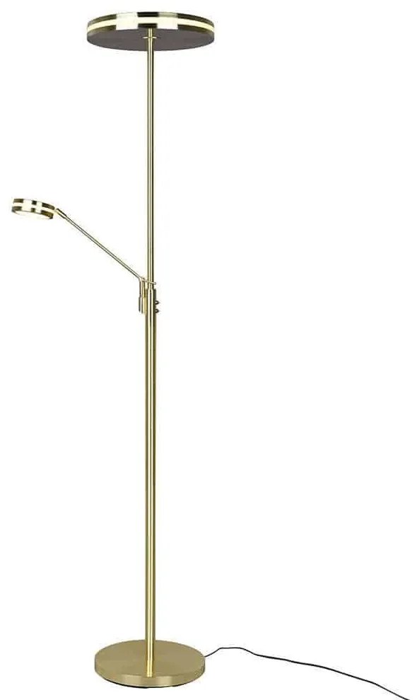 Φωτιστικό Δαπέδου Franklin 426510208 35x181cm Dim Led 4100Lm 35W/650Lm 6,5W Gold Trio Lighting