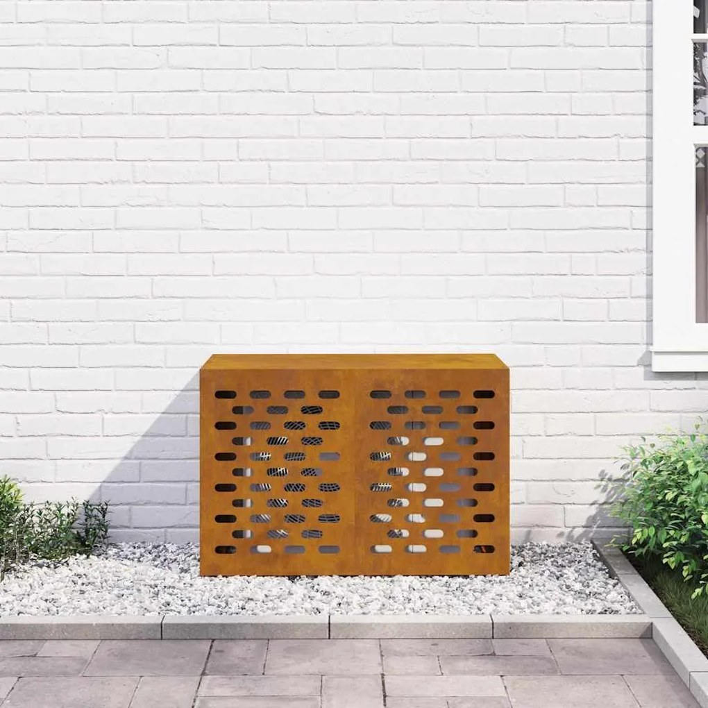 vidaXL Κάλυμμα κλιματιστικού Σκ rusty 90 x 40 x 60 εκ
