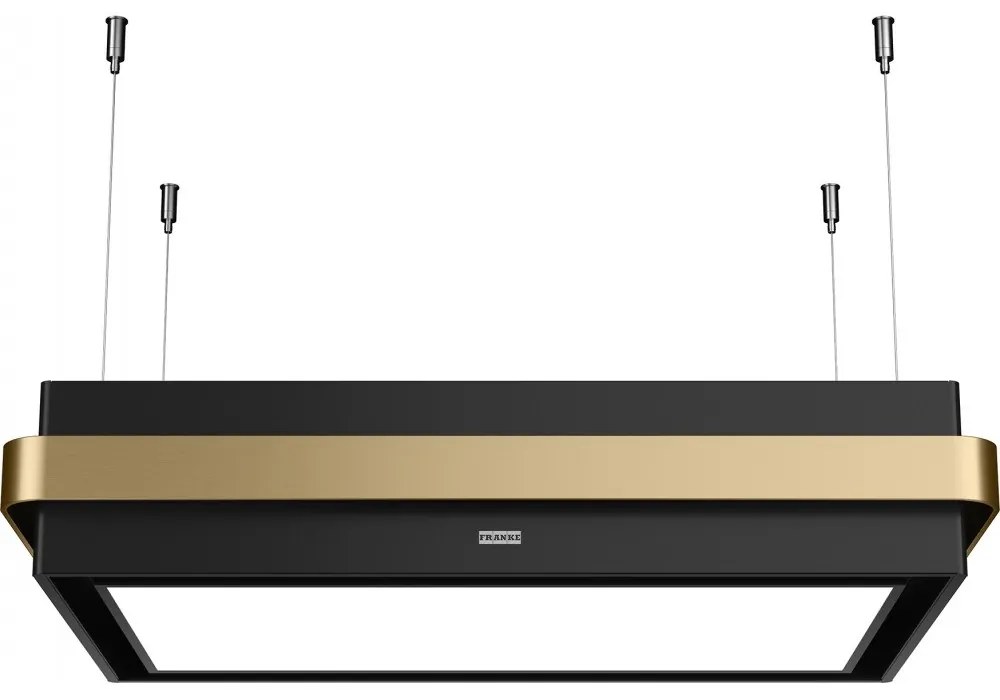 Franke Mythos Masterpiece Απορροφήτηρας Νησίδας με Τεχνολογία K-Link 80cm Black Matt Gold