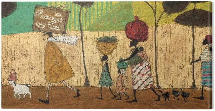 Εκτύπωση καμβά Sam Toft - Doris Helps Out on the Trip to Mzuzu