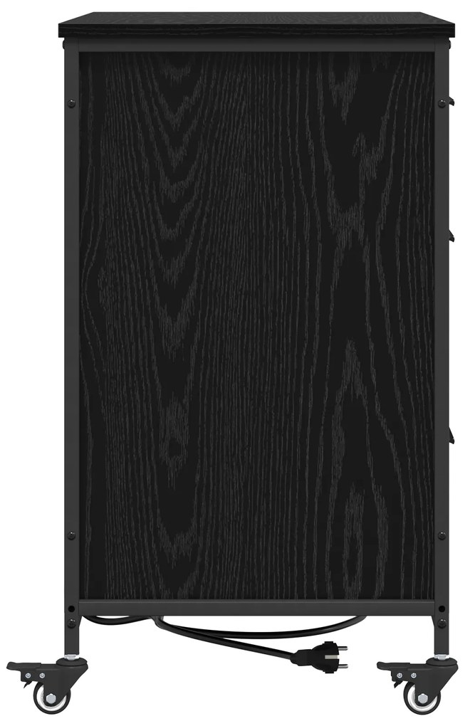 vidaXL Γραφείο Ντουλάπι Μαύρη δρυς 76 x 41 x 72 cm Επεξεργασμένο ξύλο