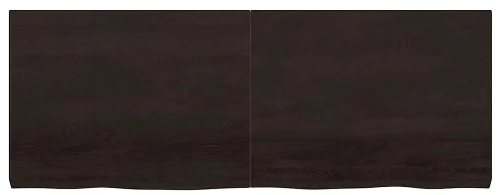 vidaXL Πάγκος Μπάνιου Σκούρο Καφέ 160x60x(2-6) εκ. Επεξεργ. Μασίφ Ξύλο
