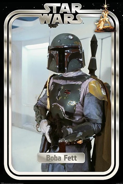 Αφίσα Star Wars - Boba Fett Retro Packaging