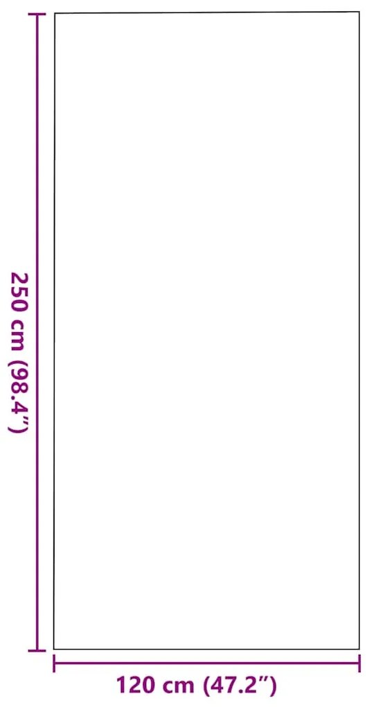 vidaXL Χαλάκι Εξώπορτας Άλλο Ανθρακί και Μαύρο 120 x 250 cm