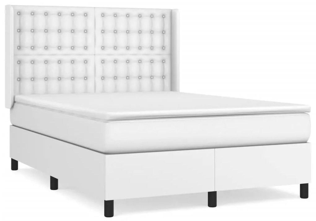 ΚΡΕΒΑΤΙ BOXSPRING ΜΕ ΣΤΡΩΜΑ ΛΕΥΚΟ 140X200ΕΚ.ΑΠΟ ΣΥΝΘΕΤΙΚΟ ΔΕΡΜΑ 3132502