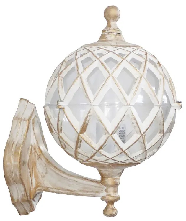 Απλίκα Εξωτερικού Χώρου Heronia Helios White/Bronze 07-1323