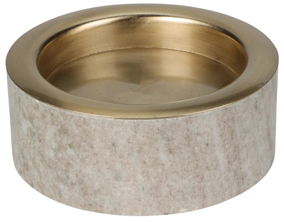 Κηροπήγιο (Φ10x4) K-M Marble Beige A93500620