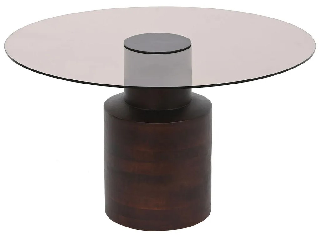Τραπεζάκι Καφέ DKD Home Decor Κρυστάλλινο Ξύλο από Μάνγκο 80 x 80 x 40 cm