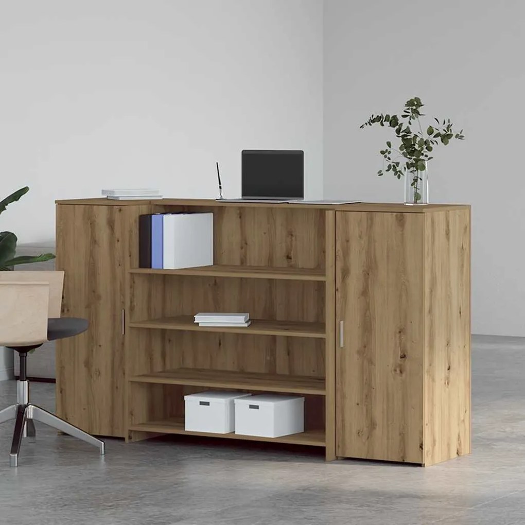 vidaXL Γραφείο υποδοχής 180x50x103,5 εκ. Επεξεργασμένο Ξύλο