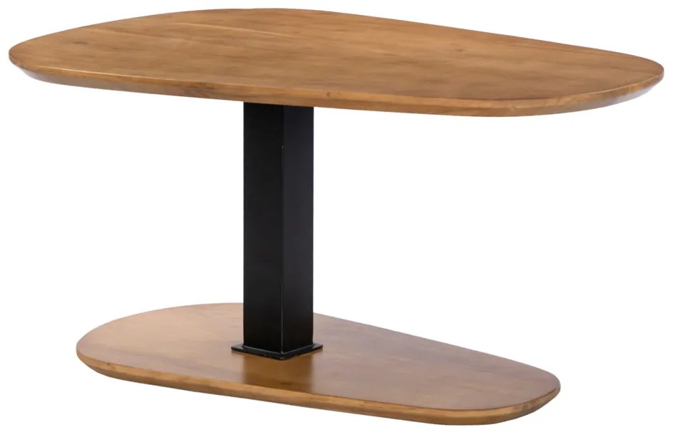 LEVEL COFFEE TABLE ΦΥΣΙΚΟ ΜΑΥΡΟ 95x65xH48cm - 04-1047