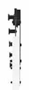 vidaXL Συρόμενη Πόρτα ORKDAL Λευκό 78 x 232 cm Ξύλο και μέταλλο
